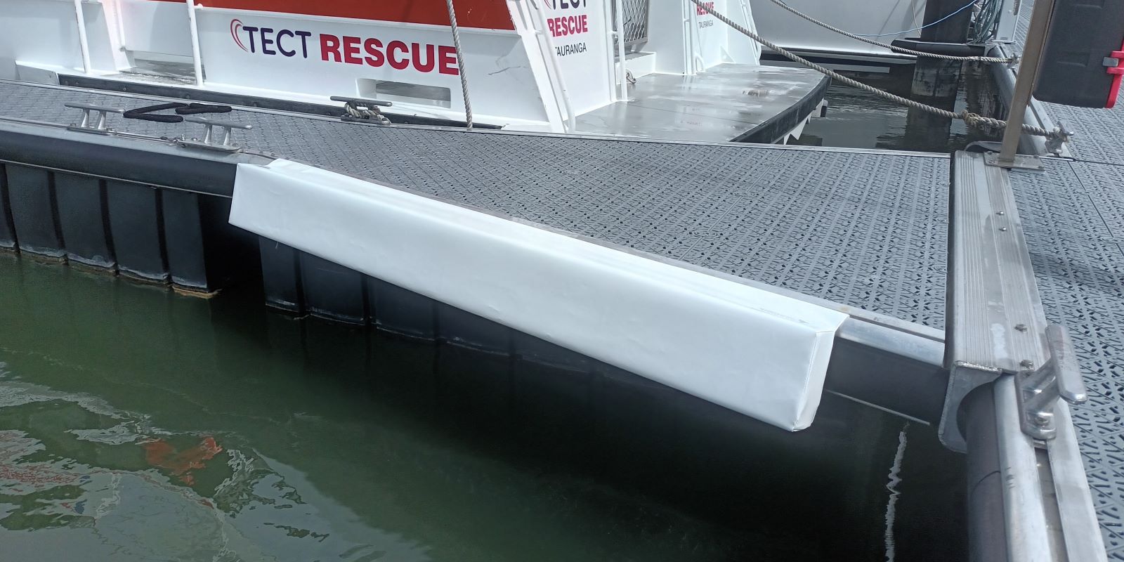 Tauranga Marina Fenders for the Poralu Marina System - Available from Hauraki Fenders