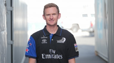 Matt Hibbard of Emirates Team New Zealand