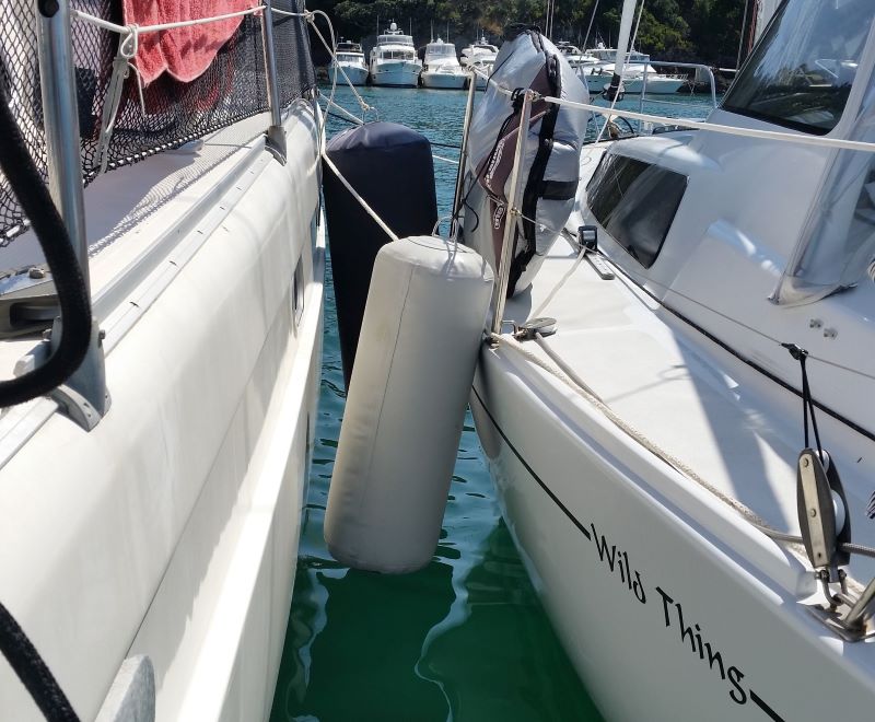 Customer photo of Hauraki inflatable fenders, covers and other products in use