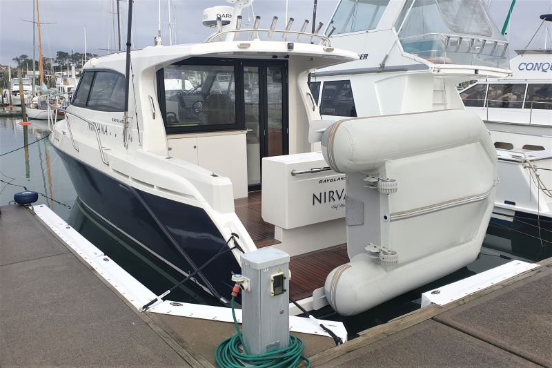 Marina Berth Set up by Hauraki Fenders. Supply and installation of dock lines, marina fenders, dock wheels and pole fenders. Grand Pacific, Ultralon, Marinaquip and Barrier Fenders.