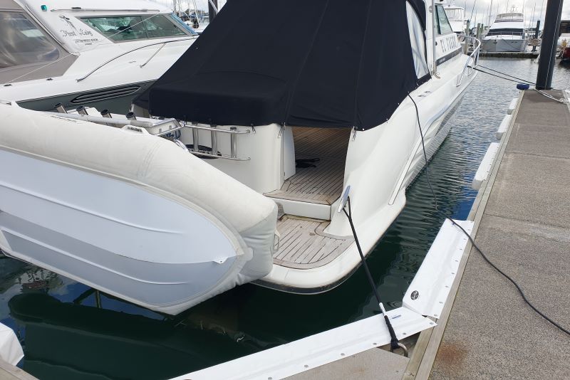 Marina Berth Set up by Hauraki Fenders. Supply and installation of dock lines, marina fenders, dock wheels and pole fenders. Grand Pacific, Ultralon, Marinaquip and Barrier Fenders.