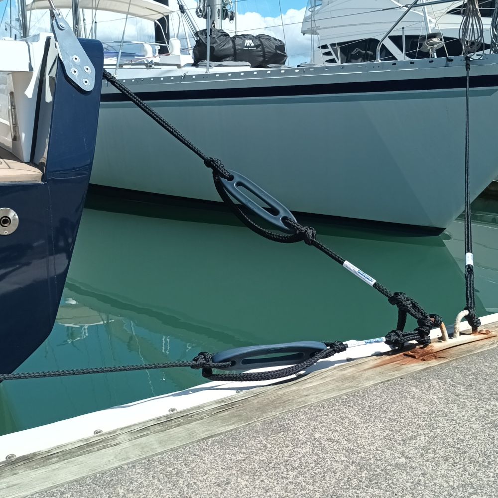 Shock Absorber for dock lines available from Hauraki Fenders. Inmare Nereide