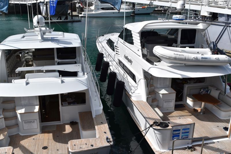 Customer photo of Hauraki inflatable fenders, covers and other products in use - Lloyd Stevenson Boat Builders Elite Antiquity
