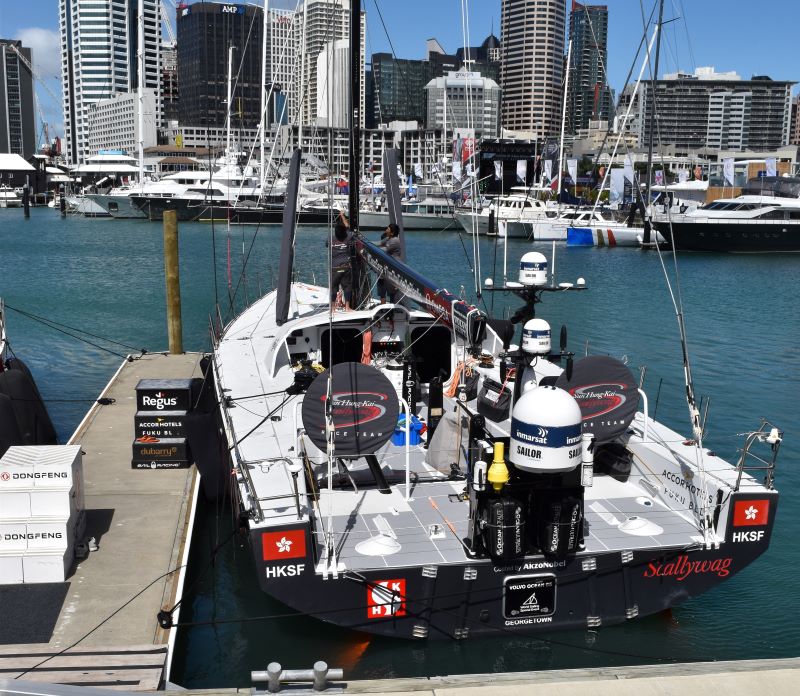 Customer photo of Hauraki inflatable fenders, covers and other products in use - Volvo Ocean Race Scallywag