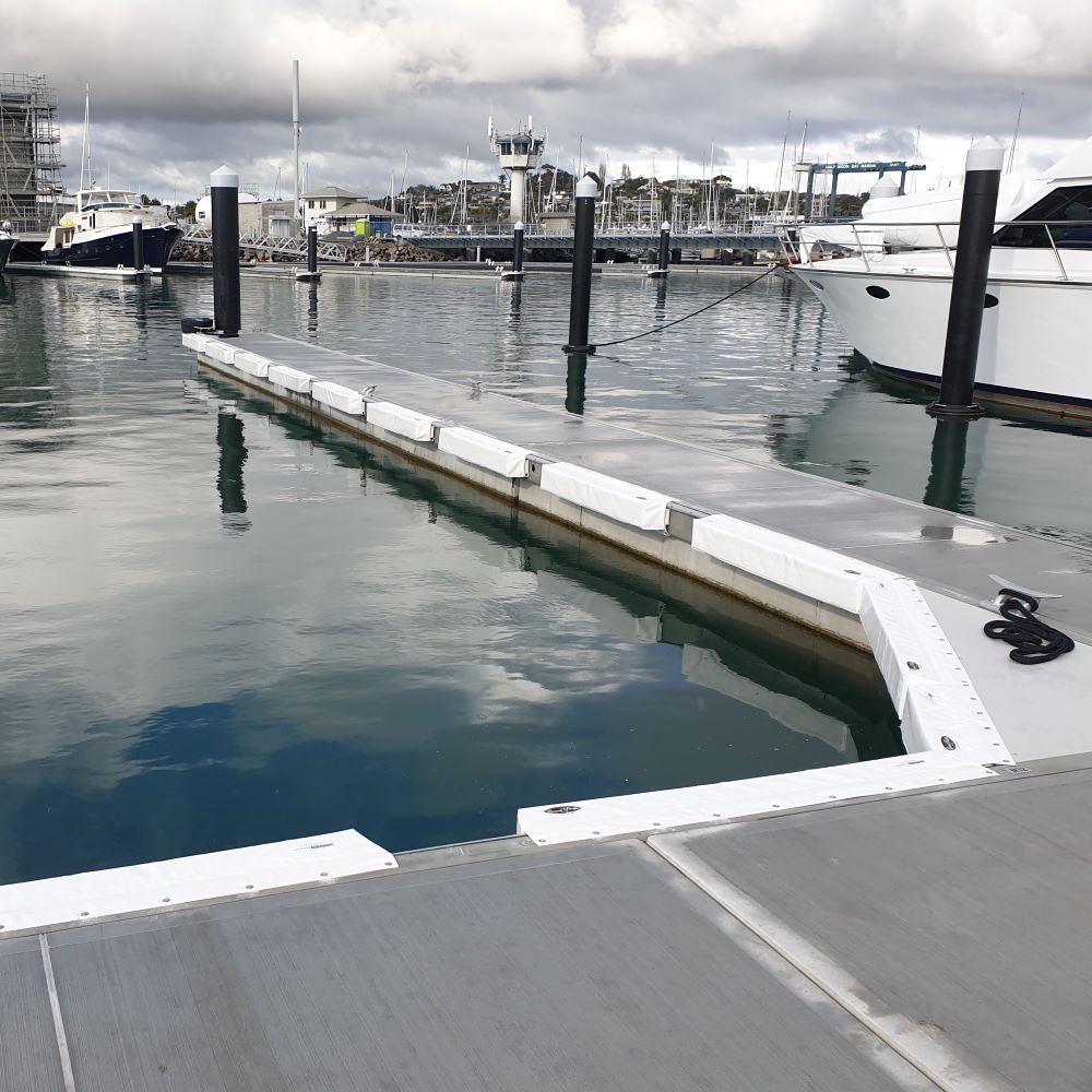 Grand Pacific Fenders available from Hauraki Fenders - Ultra Contour marina fenders