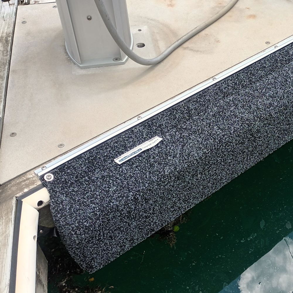 Premium Marine Carpet Fenders available from Hauraki Fenders - up to 6m long marine carpet covered foam marina fender