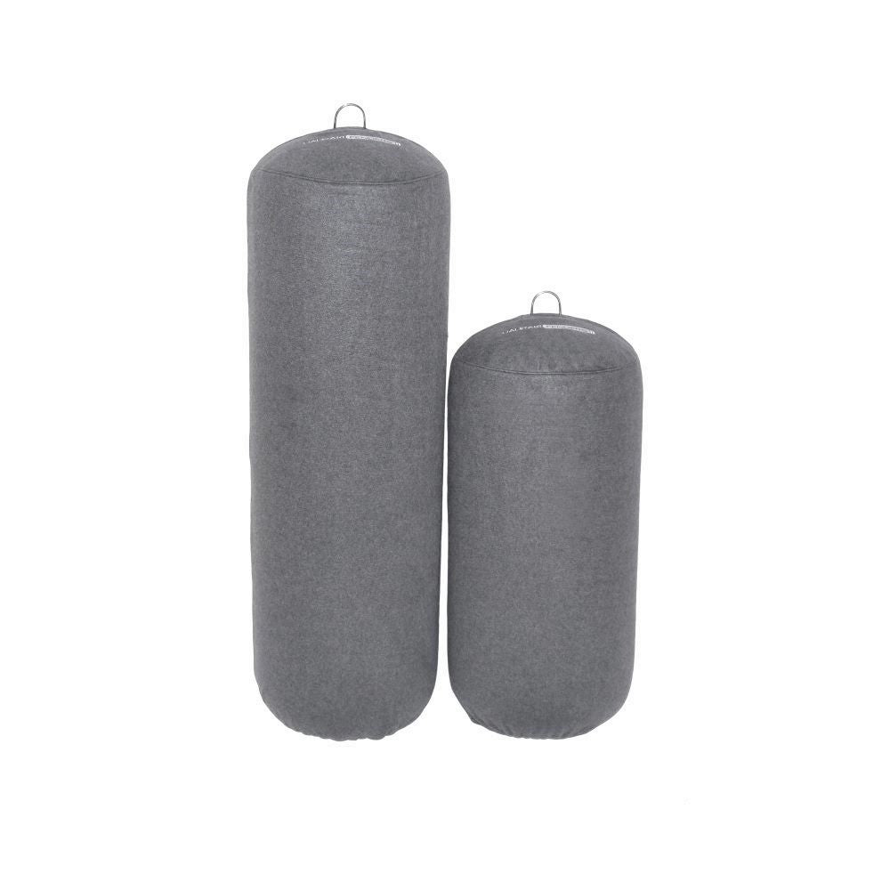 Hauraki Fleece Fender Covers - Grey Marle fleece covers for inflatable boat fenders