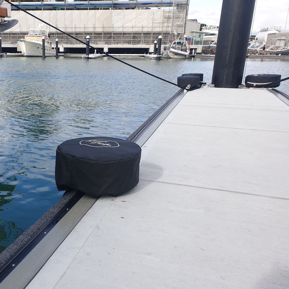 Grand Pacific Fenders available from Hauraki Fenders - Marina berth dock wheels