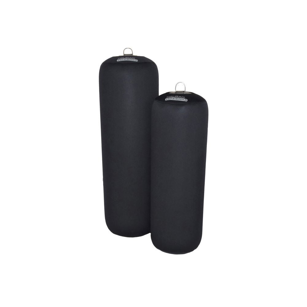 Hauraki Neoprene Fender Covers - Black neoprene covers for inflatable boat fenders
