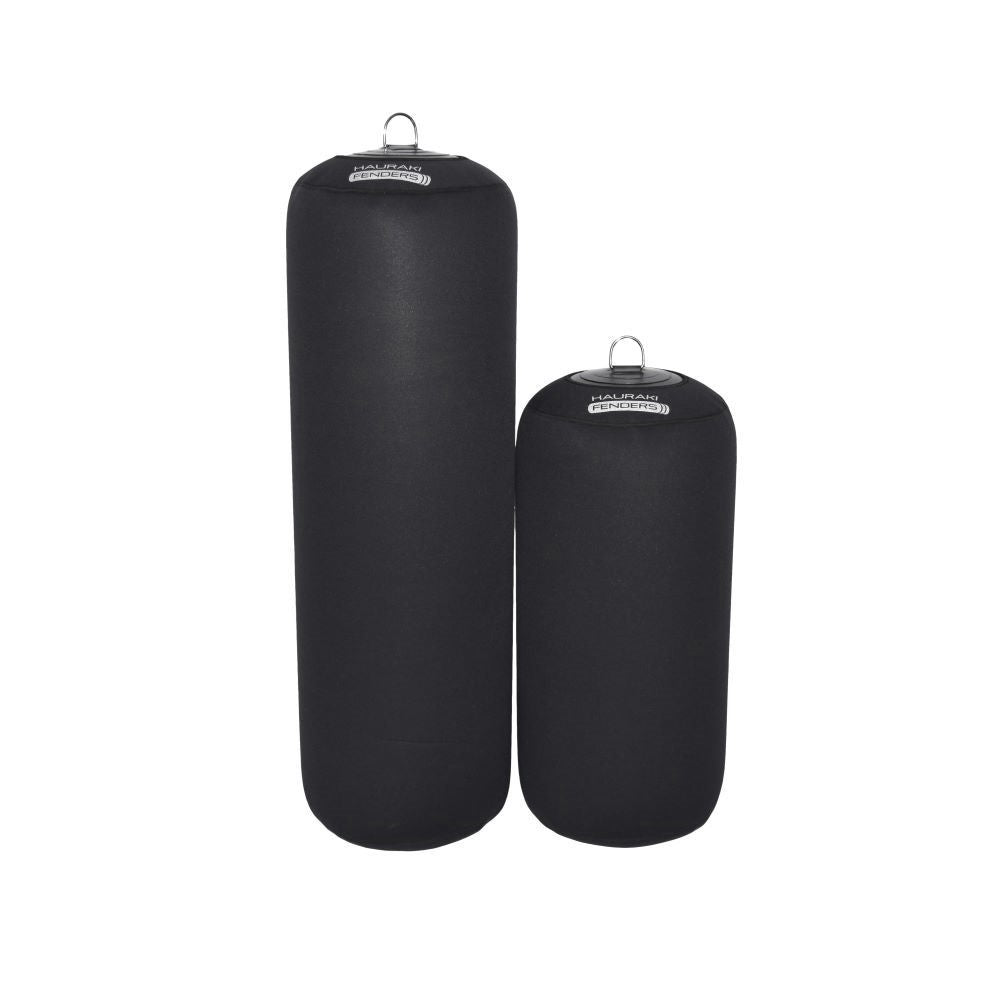 Hauraki Neoprene Fender Covers - Black neoprene covers for inflatable boat fenders
