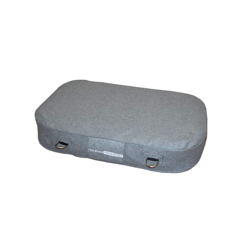 Hauraki Fleece Fender Covers - Grey Marle fleece covers for inflatable rectangle boat fenders