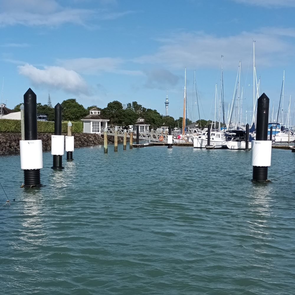 Barrier Pole Fenders available from Hauraki Fenders - Marina cylindrical pole fender